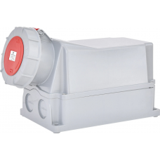 Розетка настінна (силовий роз'єм) EZH-12553  IP67 (125A, 400V, 3P+N+PE)